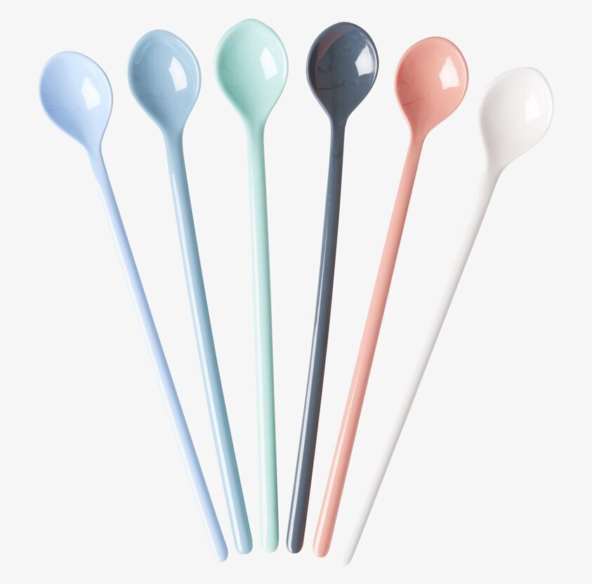 Långa Skedar - Happy 21st' från Rice i sex färgglada nyanser