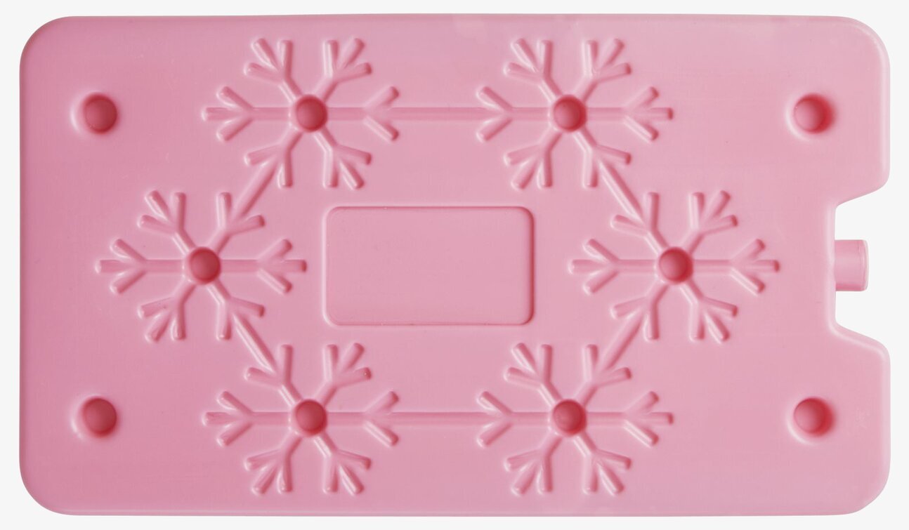 Kylklamp Snowflake från Rice i ljusrosa med snöflingor