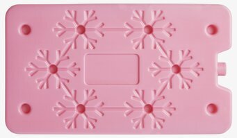 Kylklamp Snowflake från Rice i ljusrosa med snöflingor