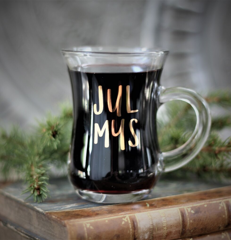 Glöggmugg Julmys från Majas Cottage på gamla böcker