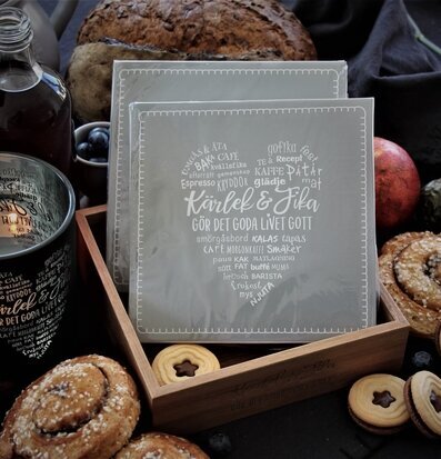 Servetthållare Kärlek & Fika Majas Cottage Servettställ