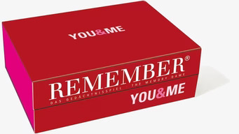 Memory - You & Me från Remember i röd kartong med vit text