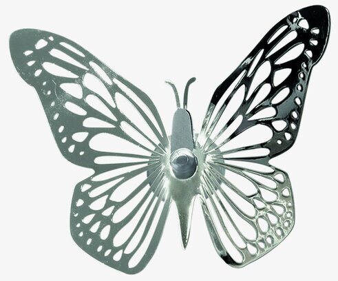 Fönsterdeco Fjäril Silver från Pluto Produkter i metall