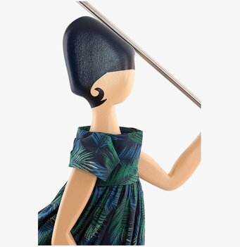 Bordslampa Mariza från Skitso med tropiskt lövmotiv