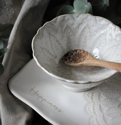 Assiett/Fat Happiness från Majas Cottage med träslev