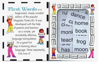 Kylskåpsmagneter - Enkla ord på engelska från Magnetic Poetry