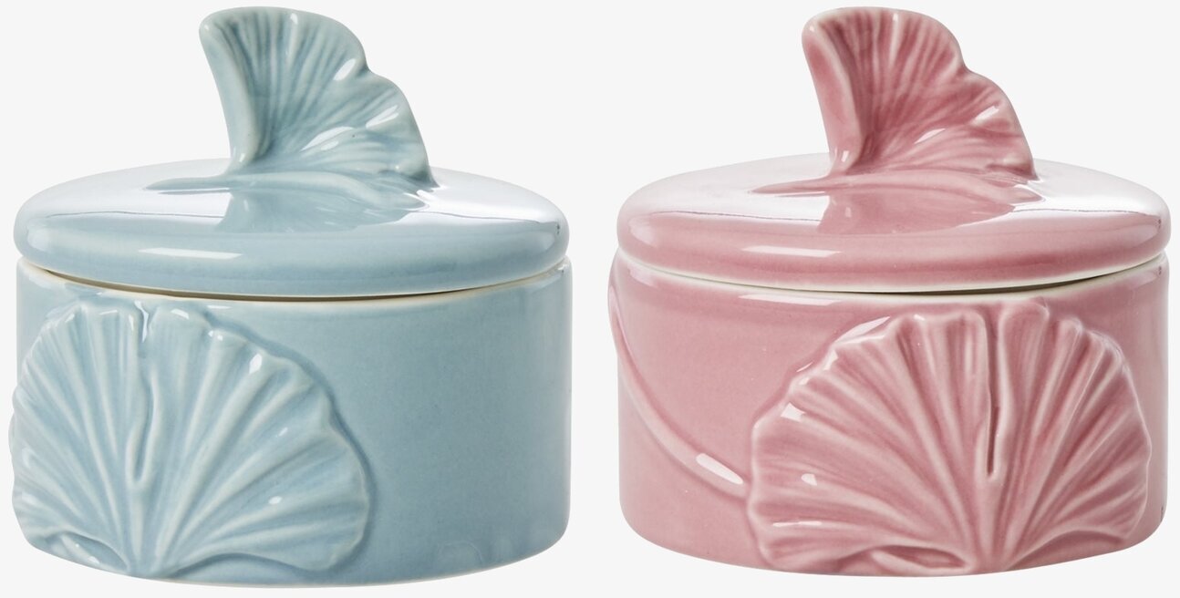 Förvaringsburk Med Lock från Rice i ljusblått och rosa