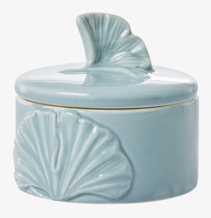 Förvaringsburk Med Lock från Rice i ljusblått porslin