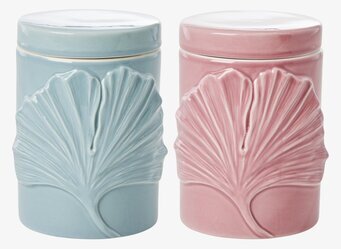 Förvaringsburk Med Lock från Rice i blått och rosa