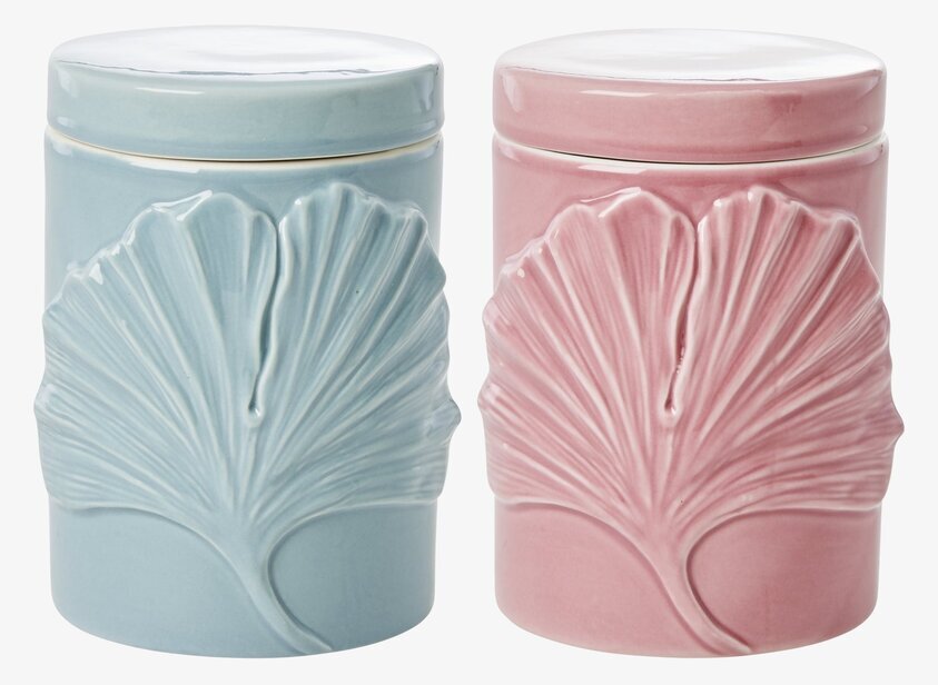 Förvaringsburk Med Lock från Rice i blått och rosa