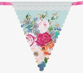 Vimpel Truly Scrumptious från Talking Tables med blommönster