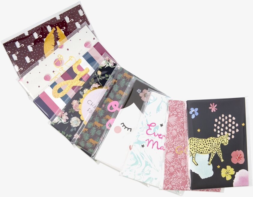 Vykort - 9 Designs från Rice, olika mönster och färger