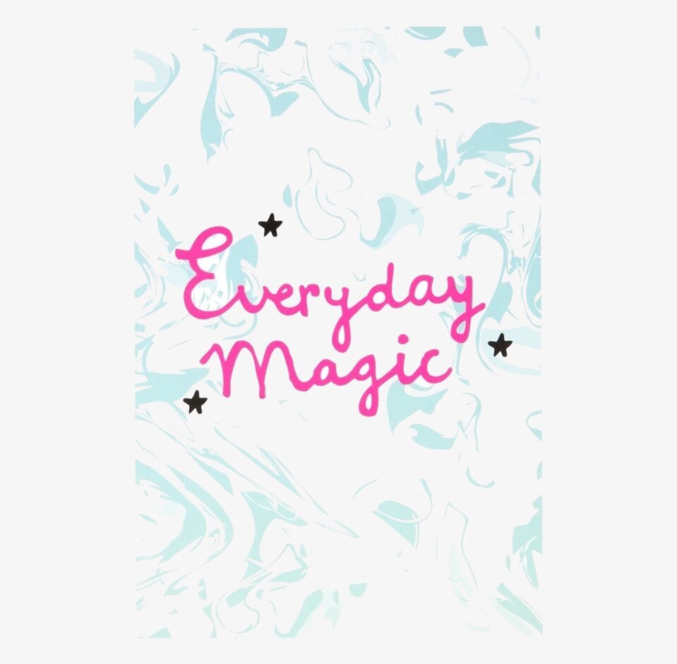 Vykort - 9 Designs från Rice med texten Everyday Magic