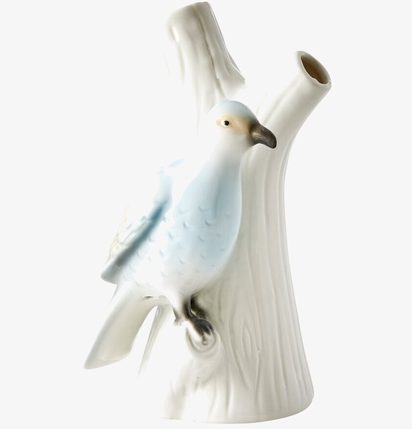 Porslinsvas Fågel Blå från Rice med elegant fågeldesign