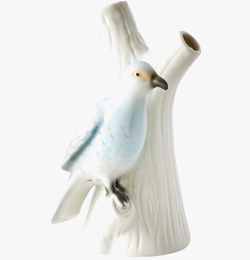 Porslinsvas Fågel Blå från Rice med elegant fågeldesign