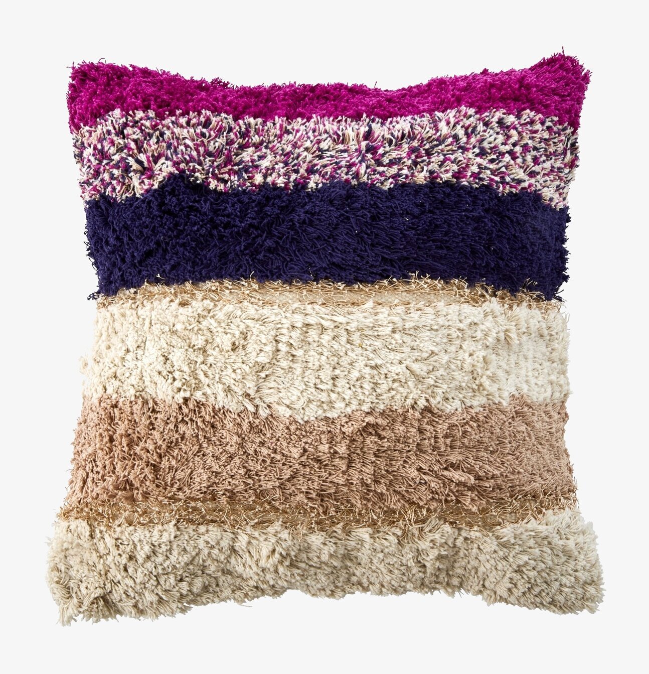 Kudde Stripes Print från Rice med färgstarka ränder