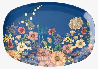 Tallrik Flower Collage Print från Rice med blommönster