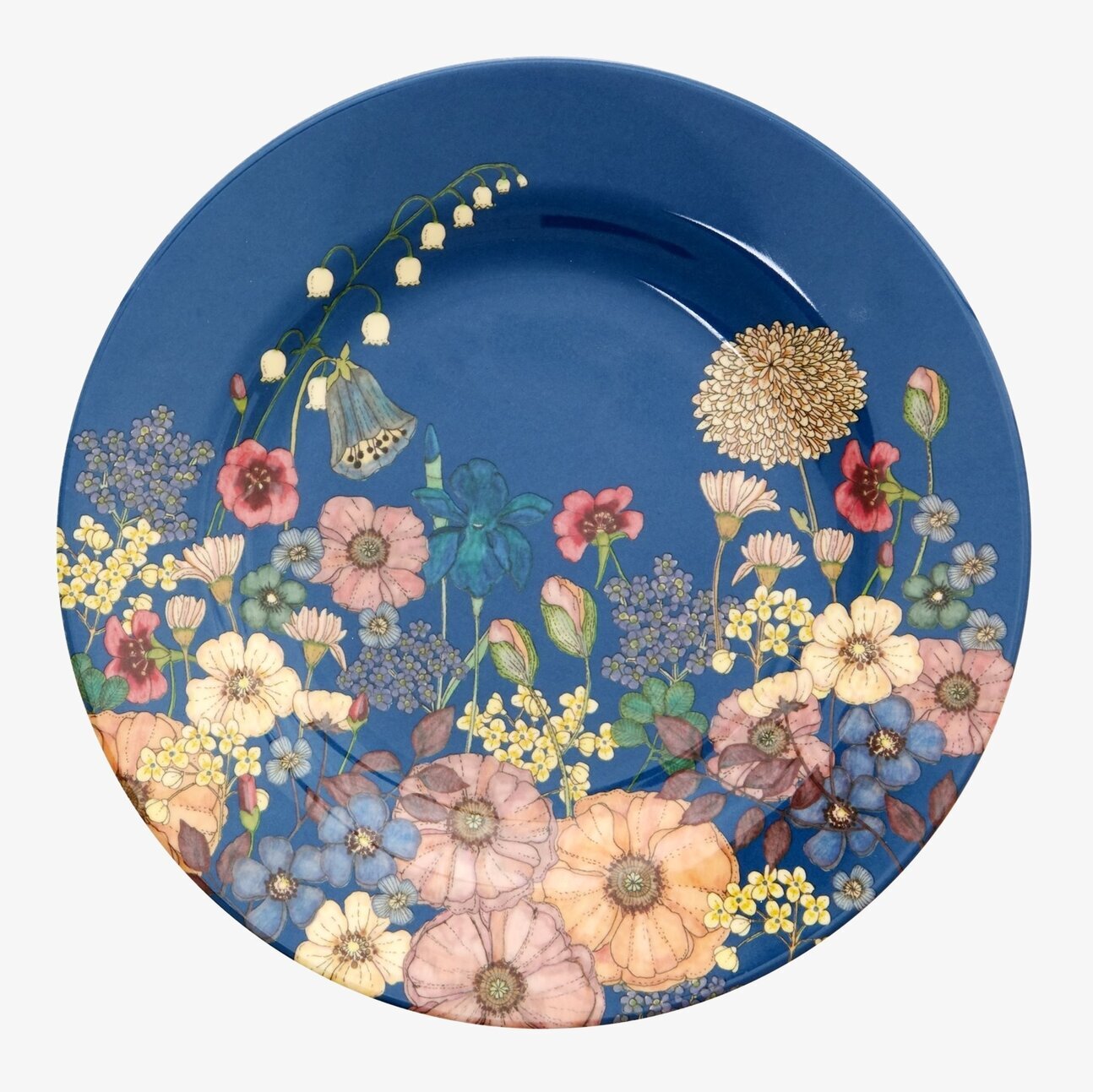 Tallrik Flower Collage Print från Rice med blommönster