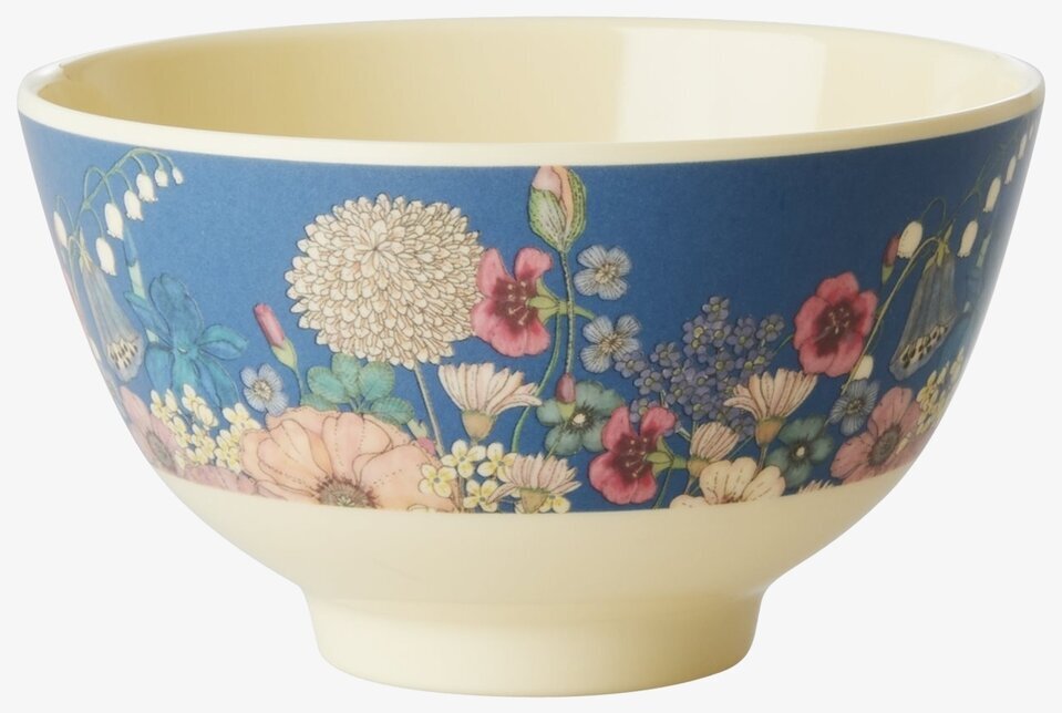 Liten Skål Flower Collage Print från Rice med blommönster