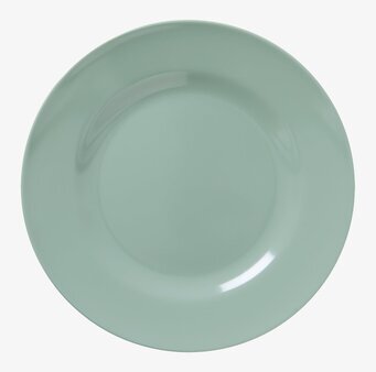 Tallrik Melamin Khaki från Rice i jordnära khakigrön färg