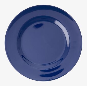 Tallrik Melamin Navy Blue från Rice i minimalistisk inramning