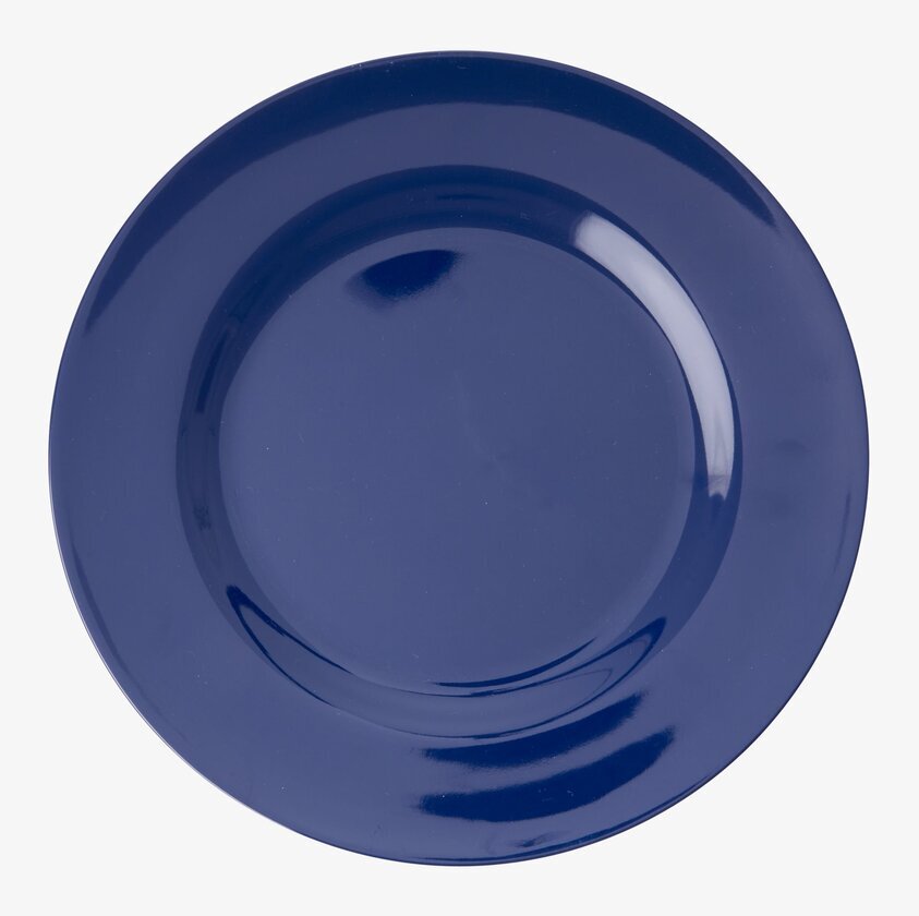 Tallrik Melamin Navy Blue från Rice i minimalistisk inramning