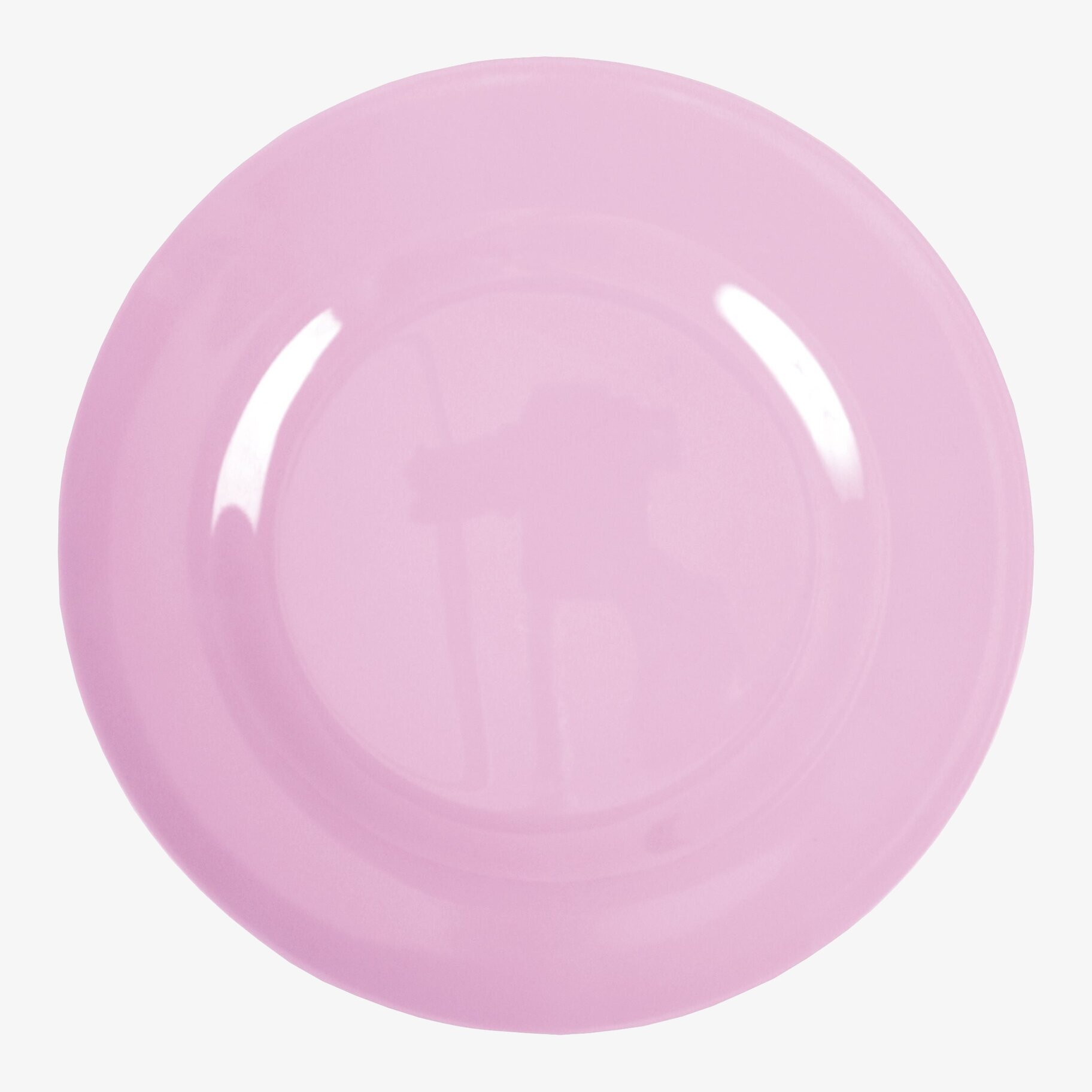 Tallrik Melamin Dark Pink från Rice med ljusrosa färg