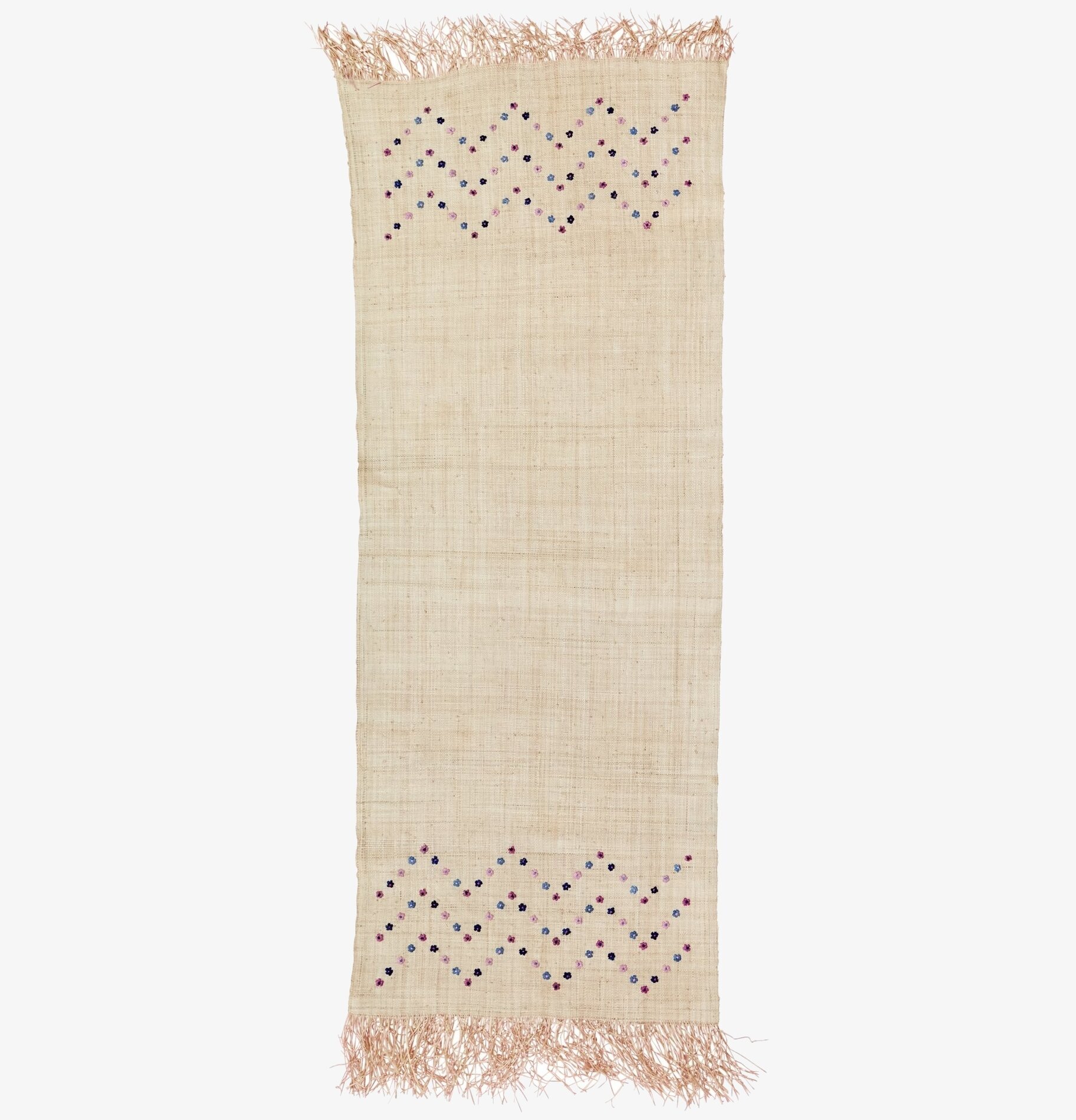 Bordslöpare Flower Embroidery från Rice med blombroderier