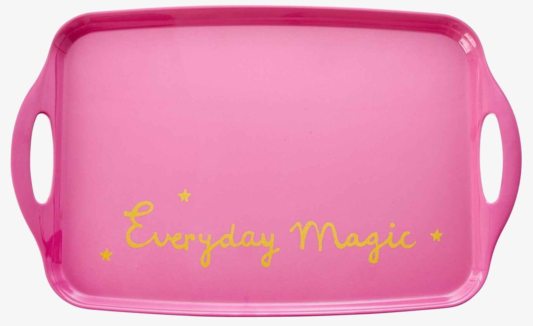 Bricka Melamin Everyday Magic från Rice med rosa och guld