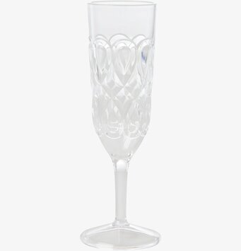 Champagne Glas Swirly Clear från Rice med elegant mönster