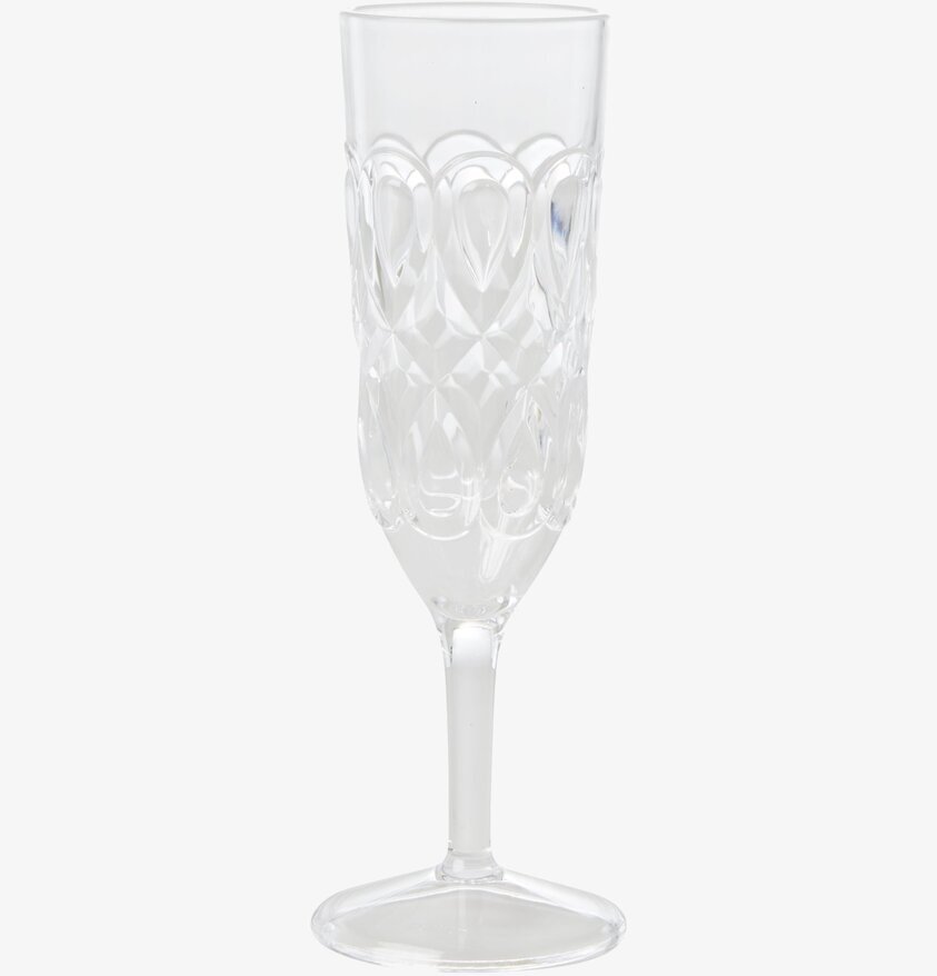 Champagne Glas Swirly Clear från Rice med elegant mönster