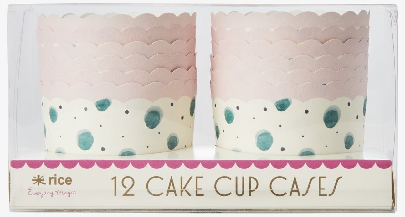 Bakform Watercolor Splash Print från Rice, 12 bakformar