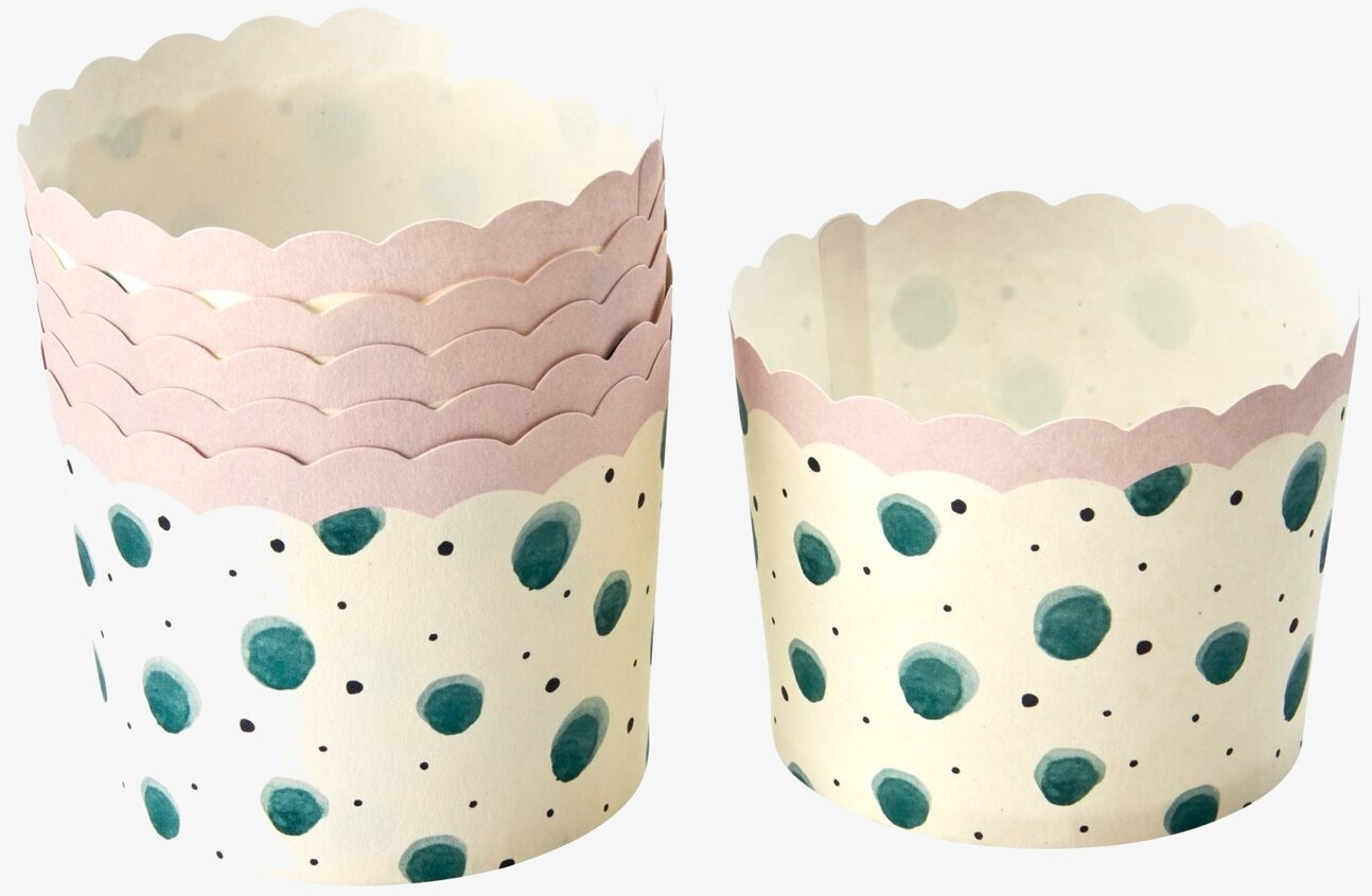 Bakform Watercolor Splash Print från Rice med blå prickar