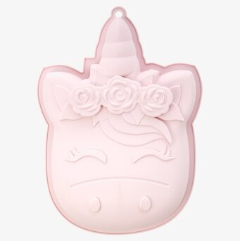 Bakform Silikon Unicorn från Rice mot vit bakgrund