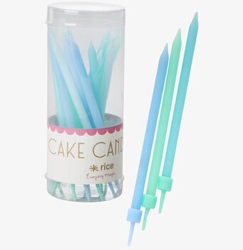 Tårtljus Blue Rice Dekorera bakverk cupcake muffins kakor tårtor Sprits Strössel Kulor (dekoration för bakverk) Tomtebloss