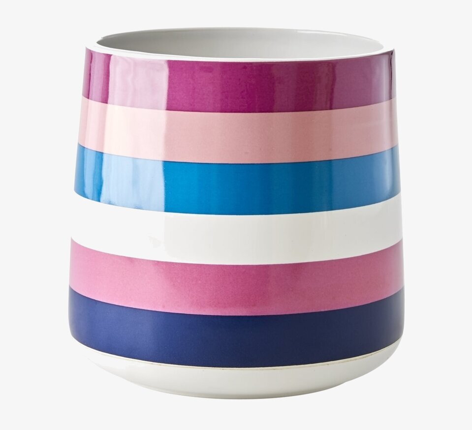 Redskapskrus Stripe Print från Rice med färgglada ränder