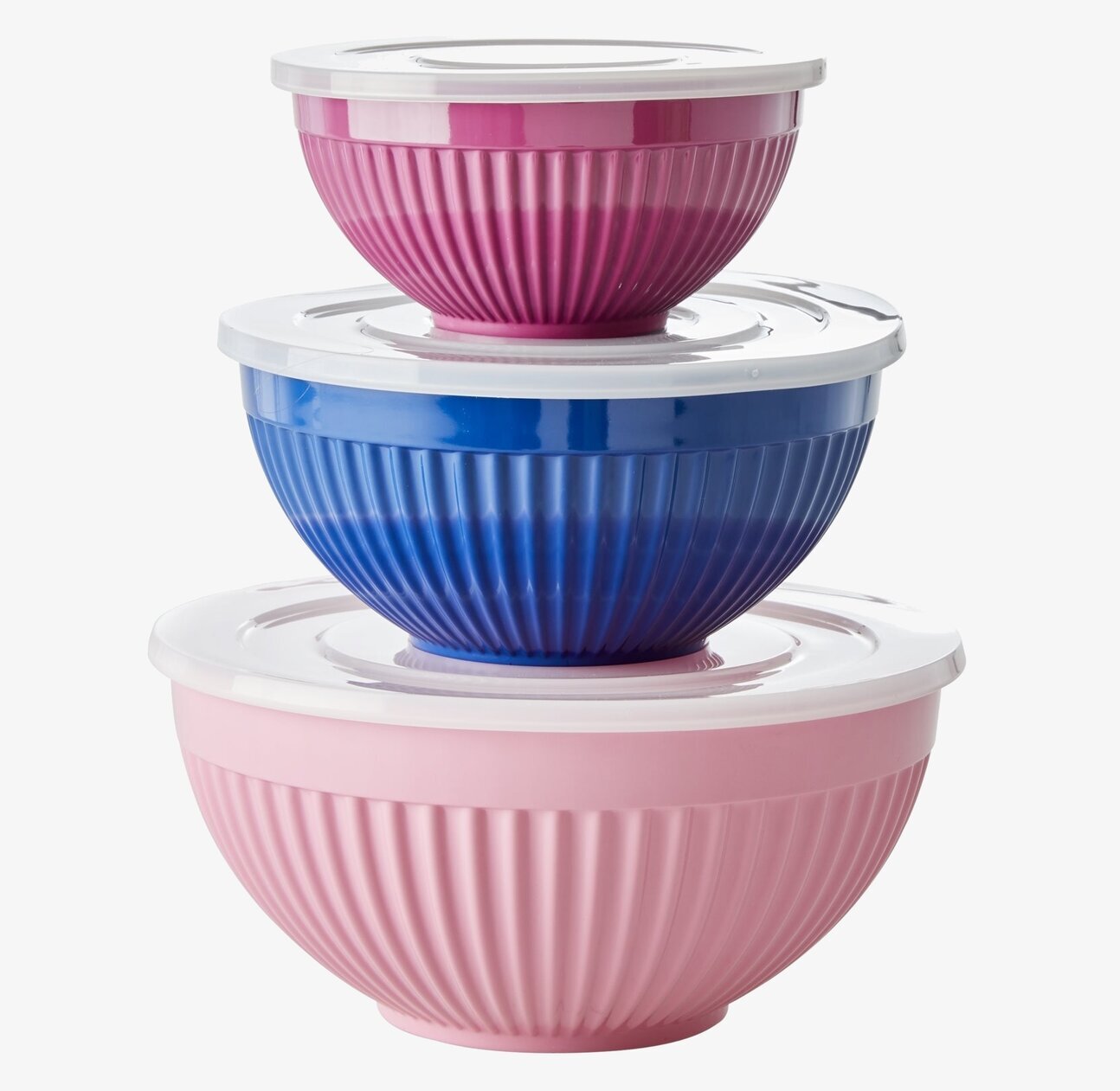 Skålar Melamin 3-Pack från Rice i olika färger och storlekar