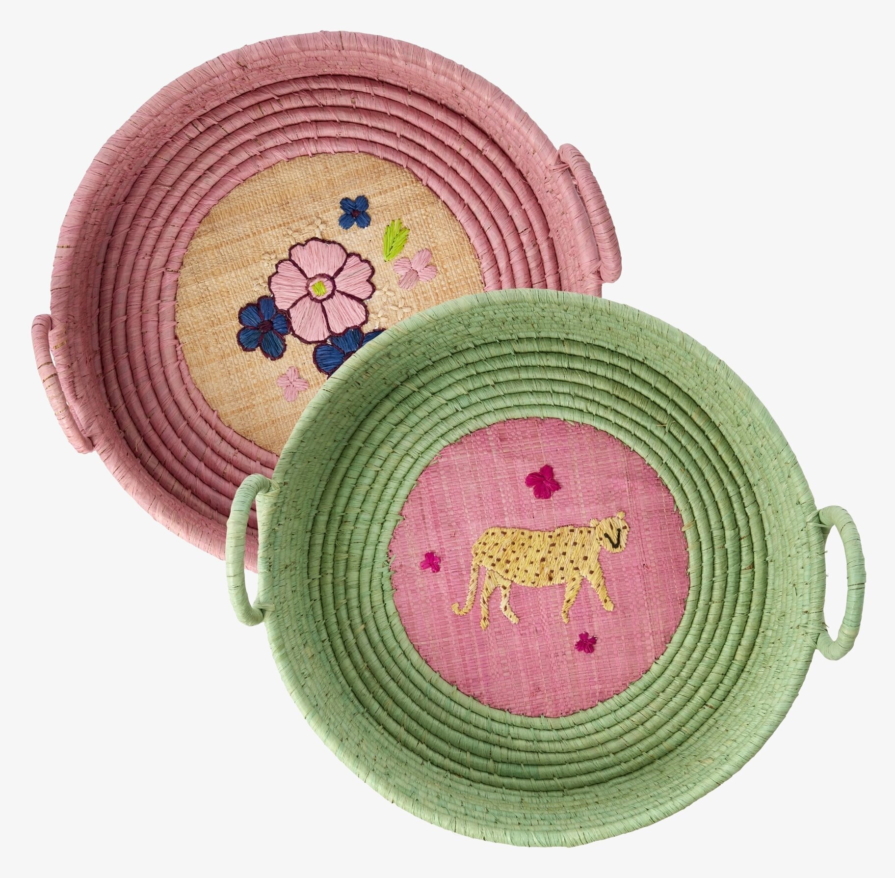 Handbroderad Brödkorg Simply Yes från Rice, två varianter