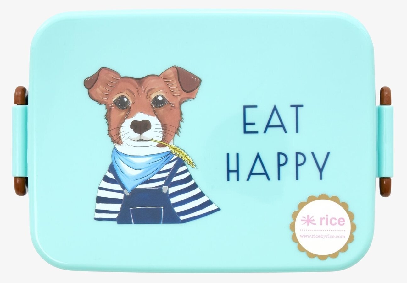 Lunchbox Farm Animals Green från Rice med djurmotiv