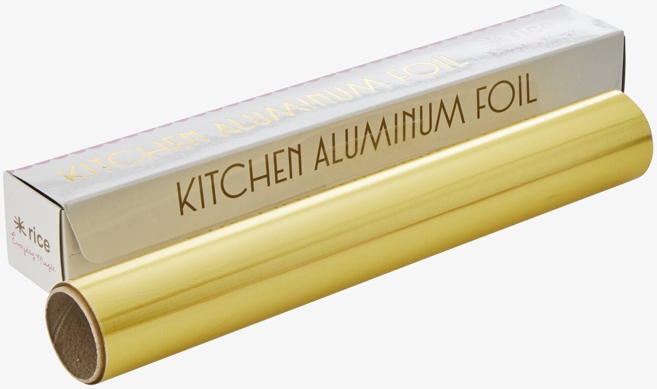 Aluminiumfolie Guld från Rice i glänsande guldfärg