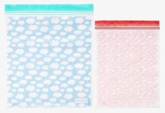 Plastpåsar Ziplock Cloud Rice Små plastpåsar med zipförslutning Zippåse