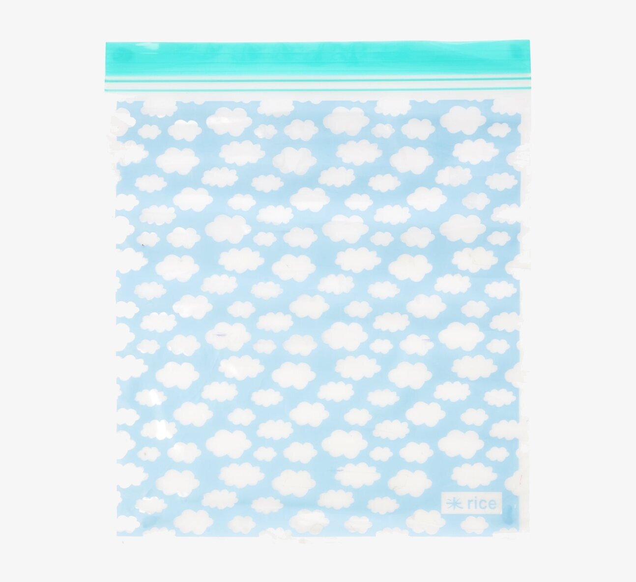 Plastpåsar Ziplock Cloud från Rice med molnmönster