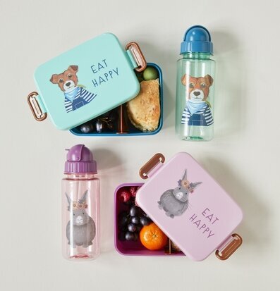 Dryckesflaska Farm Animals Print Pink Lunchbox Green Rice Kannor Tekannor (ej termos) Cooler tank med kran