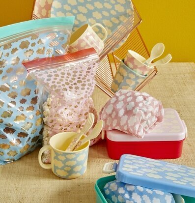 Plastpåsar Ziplock Cloud Rice Små plastpåsar med zipförslutning Zippåse