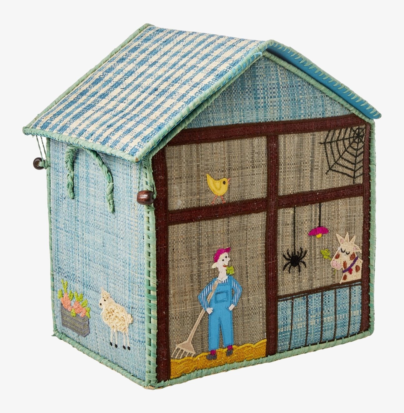 Förvaringshus Farm Theme från Rice, praktisk och dekorativ