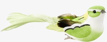 Dekorationsfågel Med Clip Rice