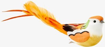 Dekorationsfågel Med Clip Rice