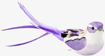 Dekorationsfågel Med Clip Rice