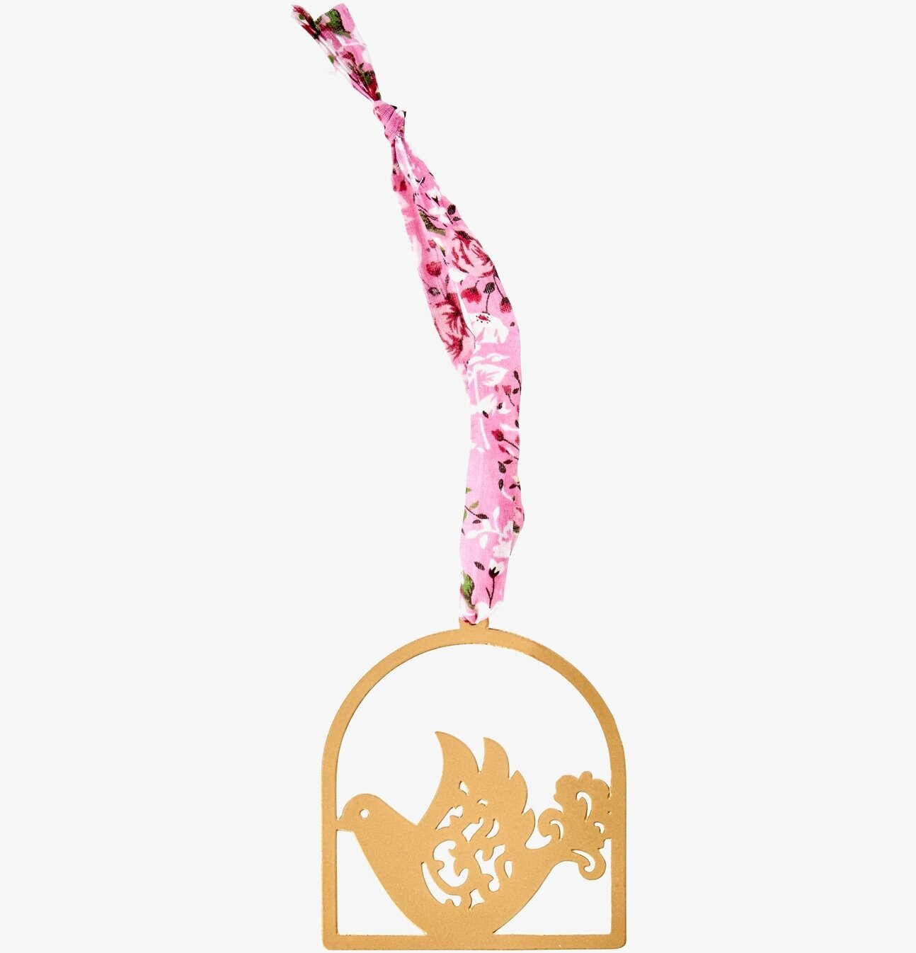 Prydnadsdekoration Bronze från Rice med fågel i båge