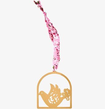 Prydnadsdekoration Bronze från Rice med fågel i båge